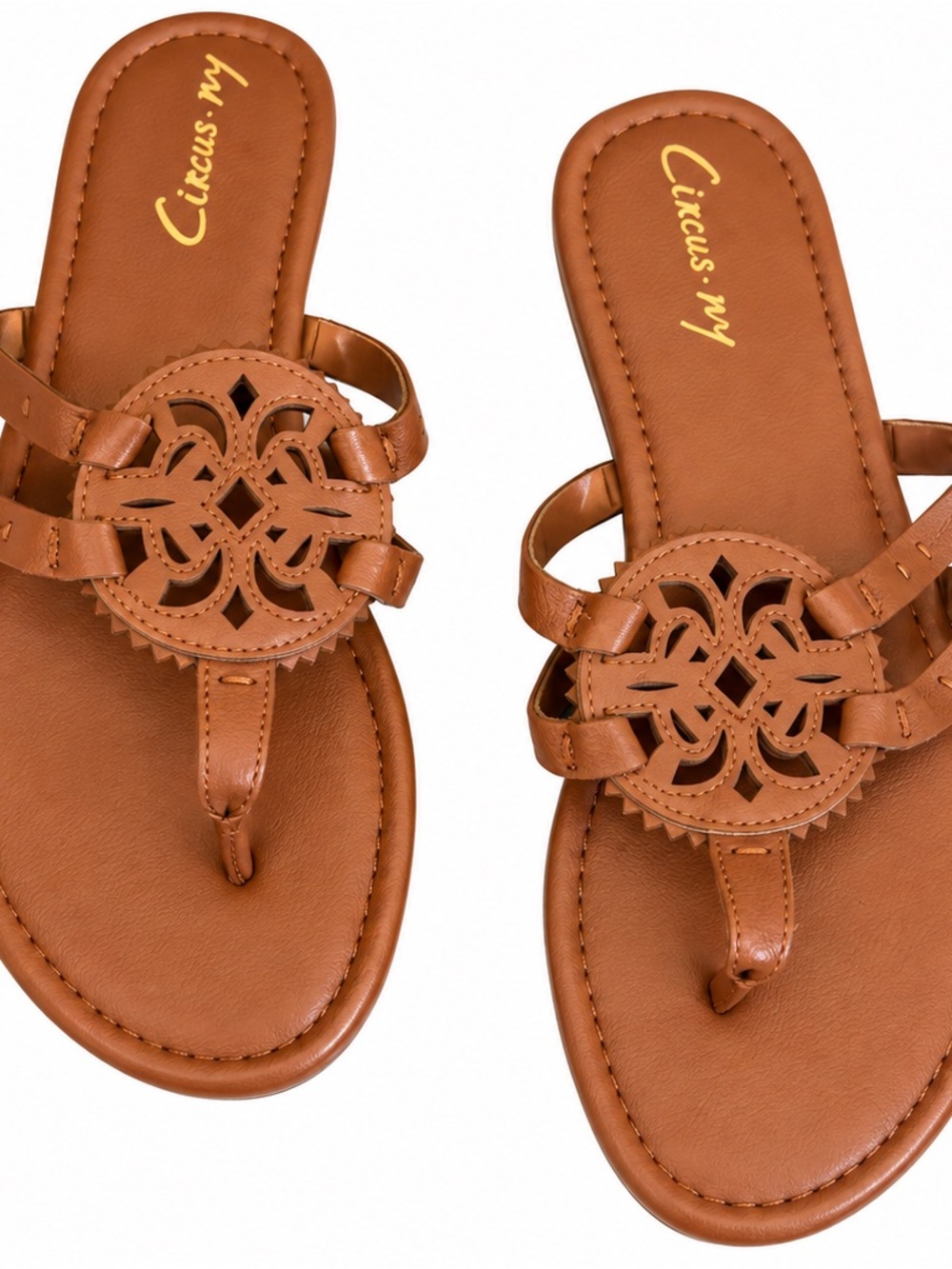 NIB Circus by Sam Edelman Canyon Medallion Sandals Saddle Brown Size 9M